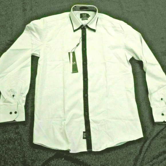 Elie Balleh Other - Men's Med. Button Front Dress Shirt Baby Blue